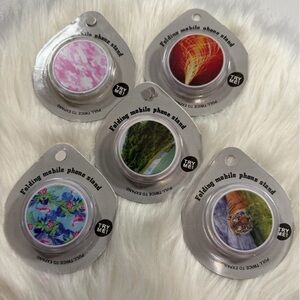 💜3/$15 POP SOCKET Folding Mobile Phone Stand - Assorted Designs